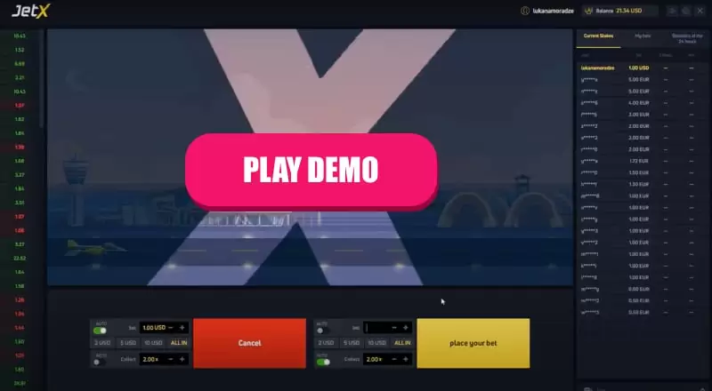 JetX Demo Mode: Play for Free Online