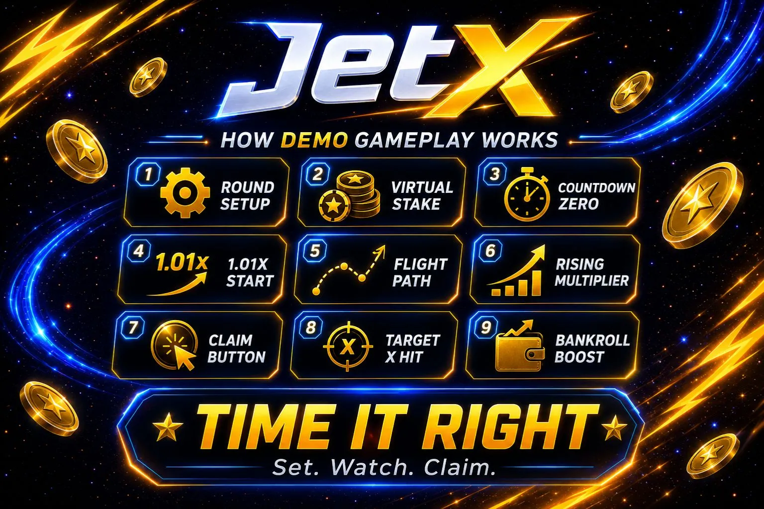 How JetX Demo Gameplay Works